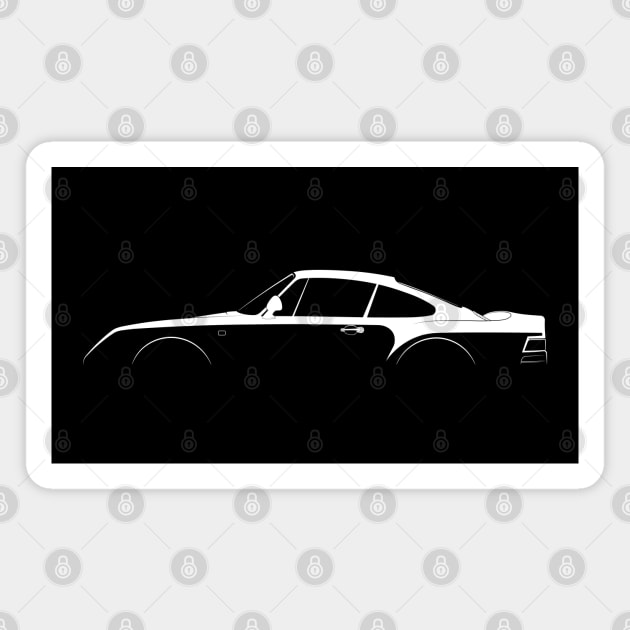 Porsche 959 Silhouette Magnet by Car-Silhouettes